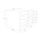 Pacon Classroom Keepers 12" x 18" Construction Paper Storage, 10-Slot, White - Like New