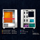Raidmax Meshian X902 PC Case Mid-Tower Gaming PC Case - White - Brand New