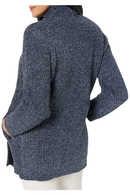BAREFOOT DREAMS WOMEN'S COZYCHIC CABIN CARDIGAN, X-LARGE, INDIGO, BDWCC20880 - Brand New