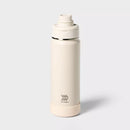 ALL IN MOTION 24OZ STAINLESS STEEL VACUUM INSULATED WATER BOTTLE - CHALK - Like New