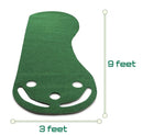 ABCOSPORT PUTTING GOLF GRASSROOTS, 9FT × 3FT, INCLUDES 3 BALLS - GREEN - Like New