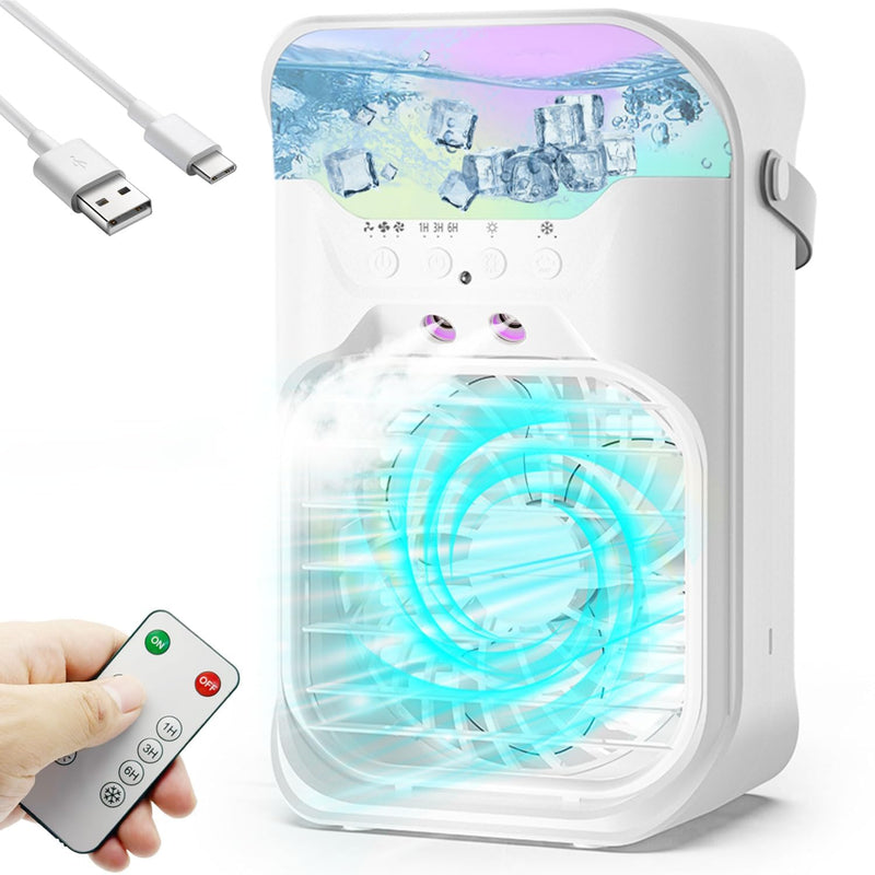 IWENUAN IWENNUAN PORTABLE AIR CONDITIONERS 4 IN 1 REMOTE 1500ML WATER - WHITE - Like New