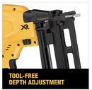 DEWALT 20V MAX XR 16-GAUGE LITHIUM-ION CORDLESS FINISH NAILER (TOOL ONLY) YELLOW - Like New