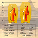 BIGTREE Bodyboard Kickboard Surfing Boards Wake Board Pool (37″ Single Arrow) - Brand New