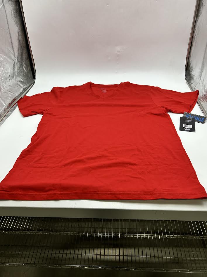 BLACK ICE STRETCH COTTON RED TEE SHIRT, THE SIZE LARGE - SIZE: MEN L - RED - Brand New
