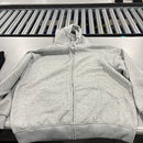 GENERIC HOODIE JACKET WITH FULL ZIP AND FRONT POUCH - SIZE: MEN XL - GRAY - Like New