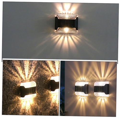 GOGOGMEE WATERPROOF SOLAR WALL LIGHTS 2 PACK WORLDWIDE - BLACK - Like New