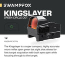 SWAMPFOX TACTICAL OPTICS Kingslayer Pistol Cut RMR Micro Dot Sights - Black - Like New
