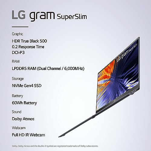 LG gram SuperSlim 15.6” FHD i7-1360P 16GB 1TB SSD 15Z90RT-K.AAB8U1 - Blue Like New