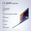 LG gram SuperSlim 15.6 FHD i7-1360P 32GB 2TB SSD 15Z90RT-K.ADB9U1, Neptune Blue - Like New
