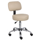 BOSS OFFICE PRODUCTS MEDICAL SPA ROLLING MID-BACK DESK STOOL - BEIGE - Brand New