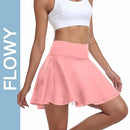 GGOV WOMENS FLOWY TENNIS GOLF SKIRTS BUILT IN SHORTS SIZE: WOMEN M - FADED PINK - Brand New
