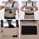 BASSDASH MEN’S BREATHABLE CHEST AND WAIST CONVERTIBLE WADERS - SIZE: L - KHAKI - Like New