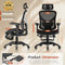 NEXHUT ERGONOMIC OFFICE CHAIR MESH DESK CHAIR WITH FOOTREST NH1180 - BLACK - Like New