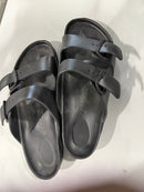 BIRKENSTOCK ARIZONA ESSENTIALS EVA SANDALS - SIZE: MEN 10 - BLACK - Like New