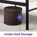 AINGOO Twin Bed Frame Metal Headboard Footboard SA1297T - Black - Brand New