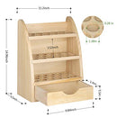 LIANTRAL Essential Oils Storage Rack -45 Slots - Natural Wood Color - Like New