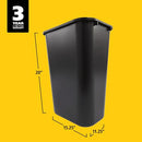 Rubbermaid Commercial Wastebasket Trash Container, 41QT/10.25 GAL - Black - Brand New