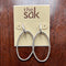 THE SAK DANGLE HOOP EARRINGS - SILVER - Like New
