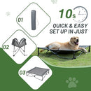 TIMBER RIDGE OUTDOOR DOG BED COOLING ELEVATED DOG BED - GRAY - Brand New