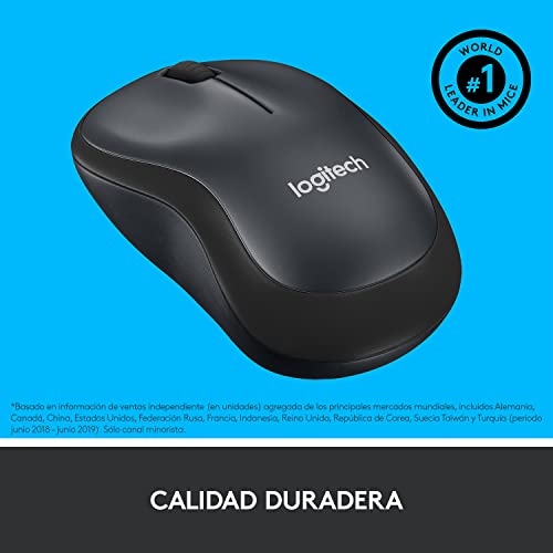 LOGITECH M220 SILENT WIRELESS MOUSE 2.4 GHZ USB RECEIVER DPI M220 - BLACK - Brand New