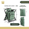 ARROWHEAD OUTDOOR MULTI-FUNCTION 3-IN-1 COMPACT CAMP CHAIR - GREEN - Like New