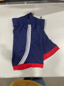 JUMPSTART BASKETBALL SHORTS NAVY WHITE STRIPES RED TRIM - SIZE: MEN M - NAVY/RED - Brand New
