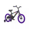 JETSON LIGHT RIDER 16" KIDS' LIGHT UP BIKE ADJUSTABLE HANDLEBAR - BLACK/PURPLE - Like New