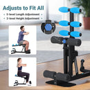 MERACH DEEP SQUAT WORKOUT MACHINE ADJUSTABLE GLUTES TRAINER - BLACK/BLUE - Like New