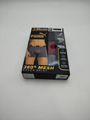 PUMA 3 PACK BOXER BRIEF PERFORMANCE 360 MESH DRYCELL - SIZE: M - RED/BLACK/GRAY - Brand New