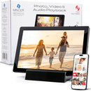 MINOLTA SMART PHOTO FRAME 10.1" WI-FI 16GB STORAGE MNDPF101DOCK - BLACK - Like New