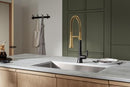 KOHLER 23765-BMB TONE SEMI PROFESSIONAL KITCHEN FAUCET - MATTE BLACK/BRASS - Like New