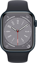 For Parts: APPLE WATCH 8 GPS 45MM ALUMINUM CASE MIDNIGHT SPORT BAND - CRACKED SCREEN