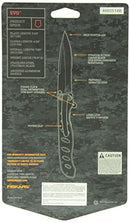 GERBER EVO SERRATED KNIFE KN2005 - BLACK/SILVER - Like New