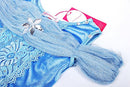 JERRIS APPAREL FLOWER GIRLS DRESS PRINCESS COSTUME BUTTERFLY SIZE 5T - SKY BLUE - Like New