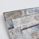 Dundee Deco AZ-B2602B Distressed Stone Grey/Slate Peel and Stick Wallpaper - Brand New