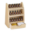 LIANTRAL Essential Oils Storage Rack -45 Slots - Natural Wood Color - Like New