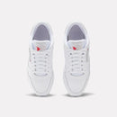 REEBOK UNISEX CLASSIC LEATHER SHOES SIZE: MEN 6.5 WOMEN 8 - WHITE/PURE GRAY - Like New