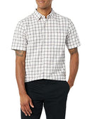 AMAZON ESSENTIALS MEN'S SLIM-FIT POPLIN SHIRT SIZE: MEN M - PINK BUFFALO PLAID - Brand New