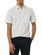 AMAZON ESSENTIALS MEN'S SLIM-FIT POPLIN SHIRT SIZE: MEN M - PINK BUFFALO PLAID - Brand New
