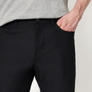 AMAZON ESSENTIALS MEN'S SLIM FIT 5 POCKET COMMUTER PANTS 34WX34L - BLACK - Brand New