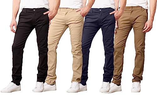 L/MSSTP-100KK-34/30 GALAXY BY HARVIC SIZE 34/30 TAN KHAKKI PANTS - Brand New