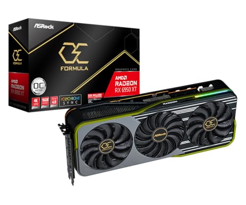 ASROCK PCI-E AMD RADEON RX6950XT OCF 16GB GDDR6 GRAPHICS CARD - OLIVE GREEN - Like New