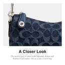 Coach Swinger Bag 20 in Signature Denim, LH/Deep Blue Multi - Brand New