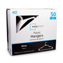 Mainstays Plastic Hangers White 50 Pack - Brand New