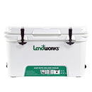 LANDWORKS ROTOMOLDED ENHANCED ICE COOLER 20QT/45QT 5-10 DAY ICE GUT014 - WHITE - Like New