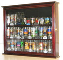 Shot Glass Shooter Case Small Wall Curio Cabinet B00AYM20PM - Mahogany Frame - Brand New