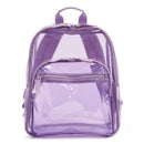 VERA BRADLEY CLEAR LARGE BACKPACK, PURPLE RHAPSODY - PURPLE RHAPSODY - Brand New