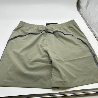 HURLEY WARMUP SHORT IGUANA WITH A DARK GRAY STRIPE - SIZE: MEN M - IGUANA - Brand New