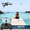 MINI DRONE 1080P HD FPV CAMERA DRONES WITH 90° ADJUSTABLE LENS 2 BATTERIES BLACK Like New